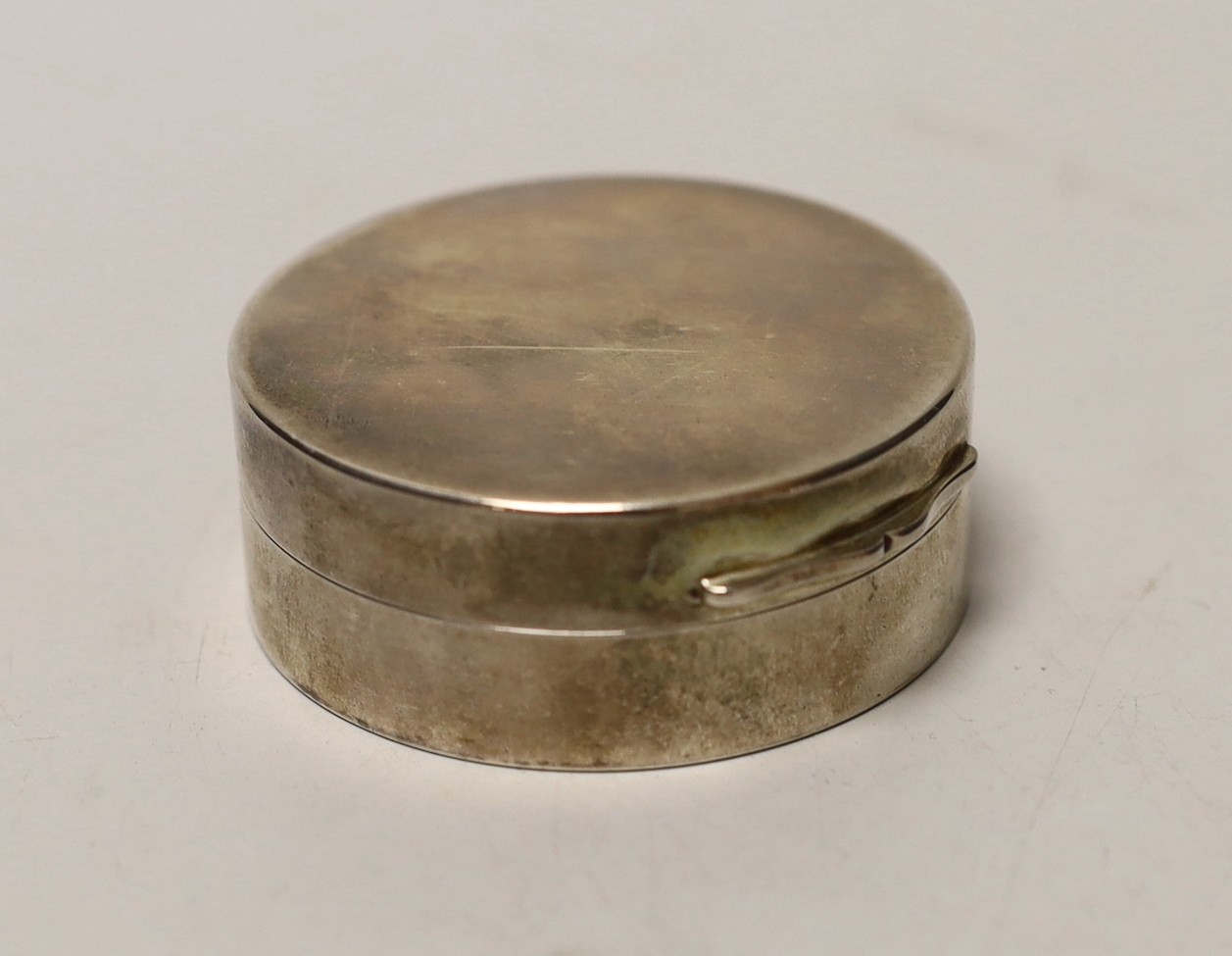 A George V Asprey & Co silver cased barometer, London, 1922, diameter 56mm.